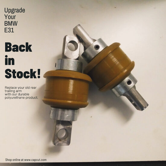 BMW e31 Rear trailing arm bushing set